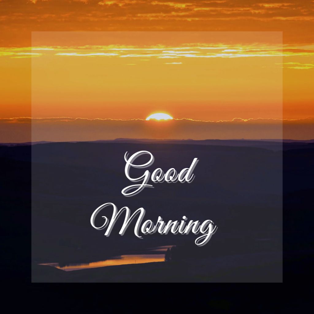 good morning sunrise yellow background,