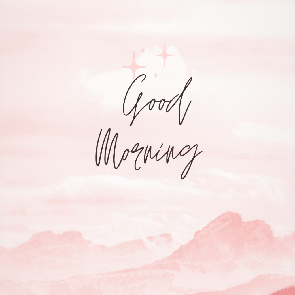 good morning image pink color background.background 